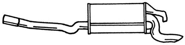 Глушитель выхлопных газов конечный