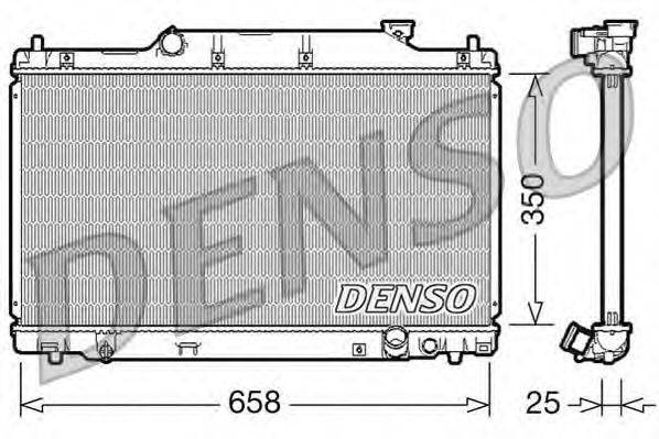 Радиатор, охлаждение двигателя DRM40007 DENSO