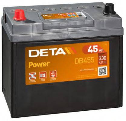Стартерная аккумуляторная батарея DB455 DETA