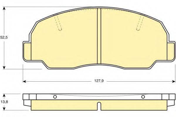 Комплект тормозных колодок, дисковый тормоз 6109809 GIRLING