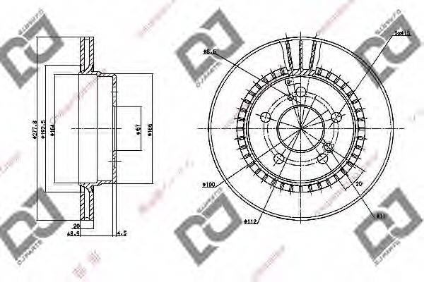 Тормозной диск BD1122 DJ PARTS