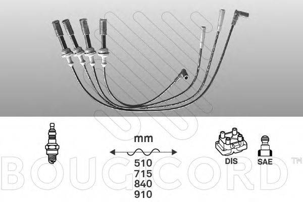 Комплект проводов зажигания 4033 BOUGICORD