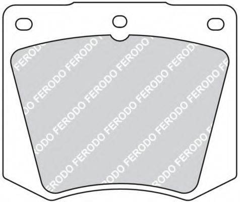 Комплект тормозных колодок, дисковый тормоз FDB1284 FERODO