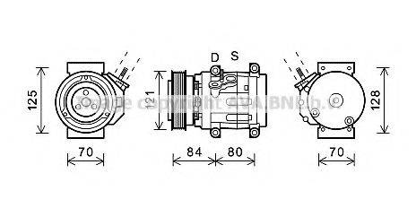 Компрессор, кондиционер CTK037 AVA QUALITY COOLING