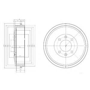 Тормозной барабан 36-0022 KAGER