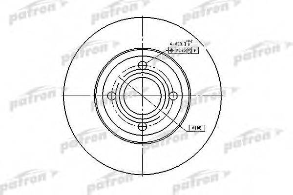 Тормозной диск PBD2597 PATRON