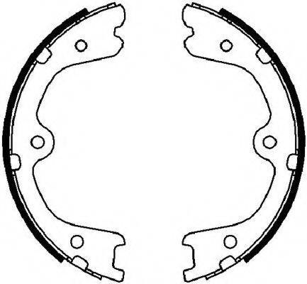 Комплект тормозных колодок, стояночная тормозная система