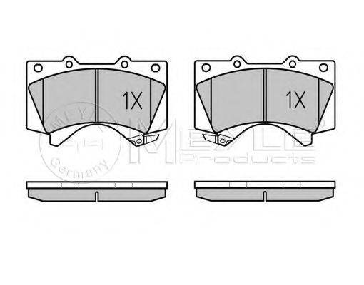 Комплект тормозных колодок, дисковый тормоз 025 243 8618/W MEYLE