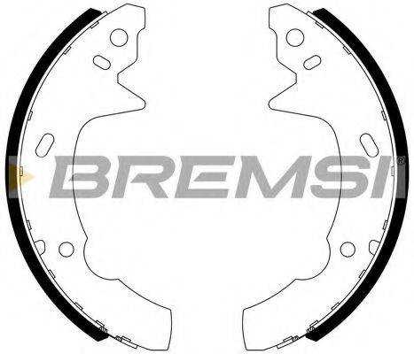 Комплект тормозных колодок GF4566 BREMSI