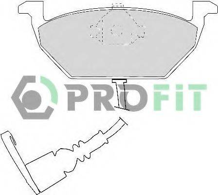 Комплект тормозных колодок, дисковый тормоз 5000-1398 C PROFIT
