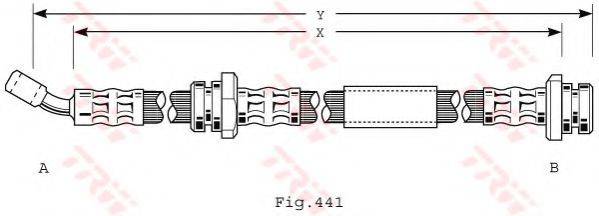 Тормозной шланг PHD208 TRW