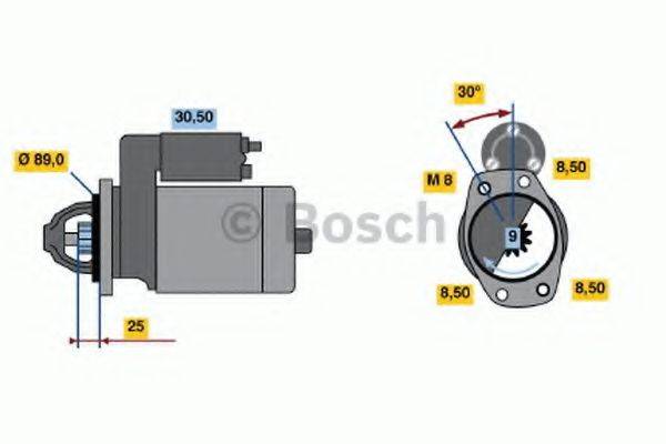 Стартер 0 986 013 811 BOSCH