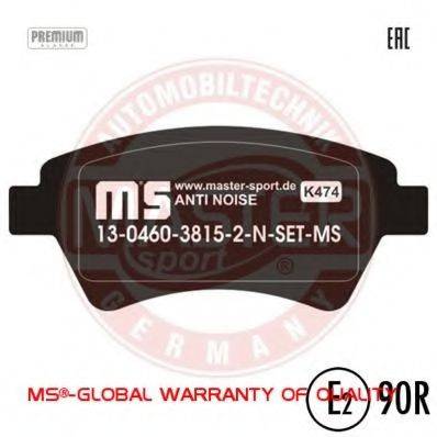 Комплект тормозных колодок, дисковый тормоз 13046038152N-SET-MS MASTER-SPORT
