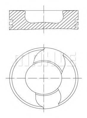 Поршень 228 98 00 MAHLE ORIGINAL