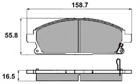 Комплект тормозных колодок, дисковый тормоз NP2292 NATIONAL
