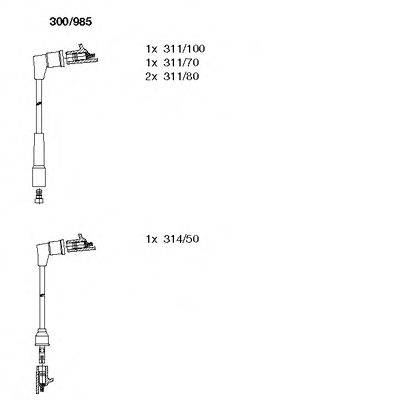 Комплект проводов зажигания 300/985 BREMI