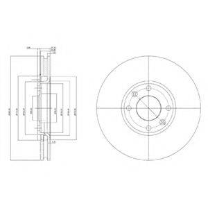 Тормозной диск BG3622 DELPHI