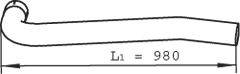 Труба выхлопного газа 22253 DINEX