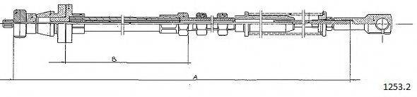 Тросик газа FA04110 CEF