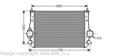 Интеркулер VW4251 PRASCO