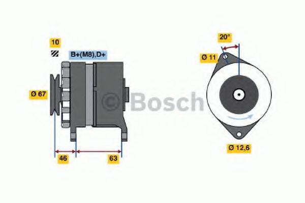 Генератор 0 986 035 770 BOSCH