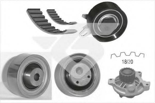 Водяной насос plus комплект зубчатого ремня KH 326WP61 HUTCHINSON