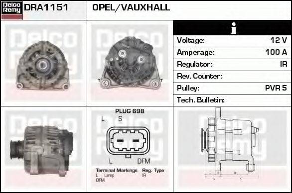 Генератор DRA1151 REMY