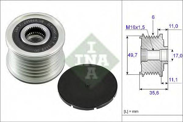 Ременный шкив F 00M 991 255 BOSCH