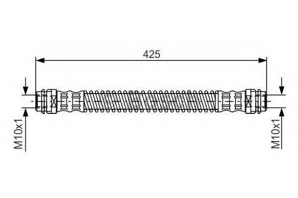 Тормозной шланг 1 987 476 330 BOSCH