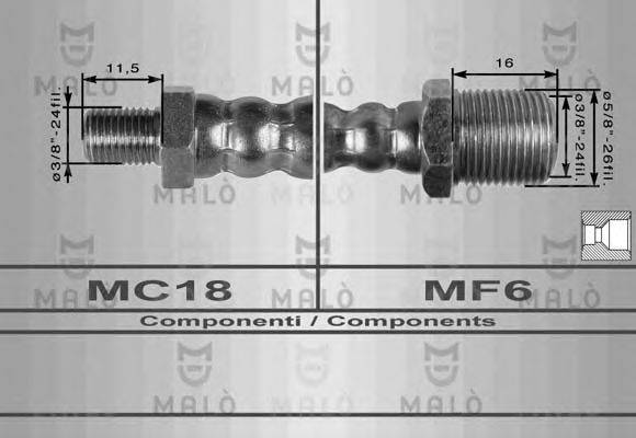 Шланг сцепления 8132 MALO