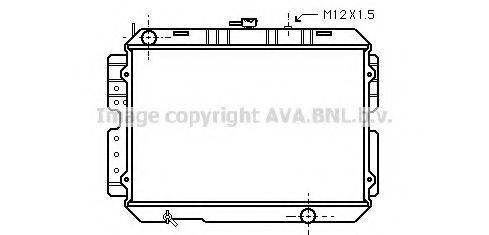 Радиатор, охлаждение двигателя MZ2026 AVA QUALITY COOLING