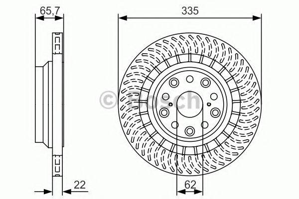 Тормозной диск 0 986 479 T35 BOSCH