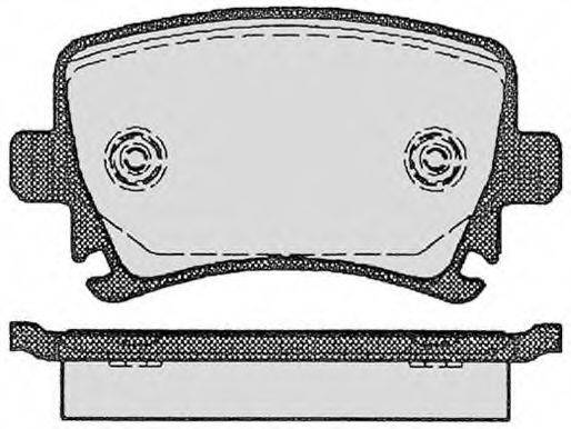Комплект тормозных колодок, дисковый тормоз RA.0818.0 RAICAM