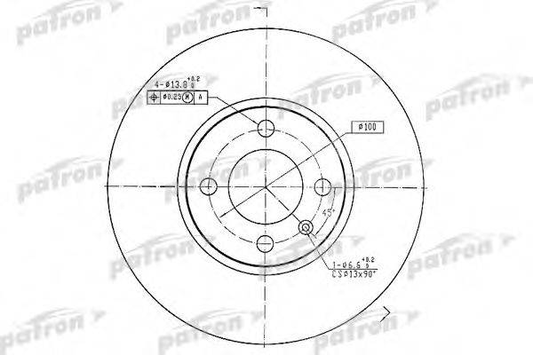 Тормозной диск PBD1532 PATRON