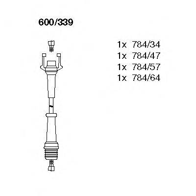 Комплект проводов зажигания 600/339 BREMI