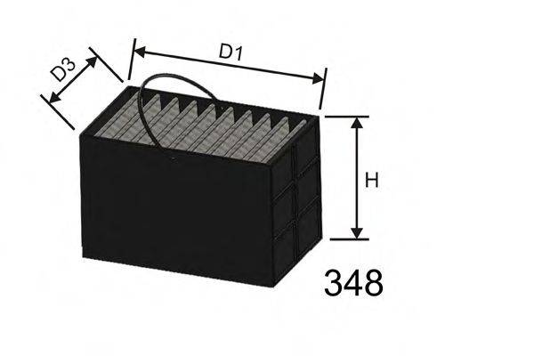 Фильтр топливный M611 MISFAT