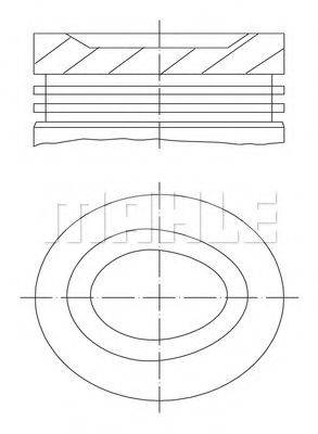 Поршень 681 08 02 MAHLE ORIGINAL