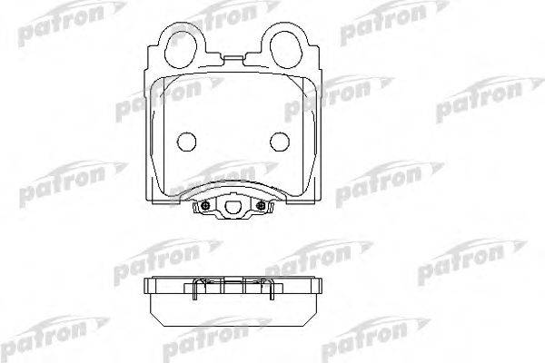 Комплект тормозных колодок, дисковый тормоз PBP1610 PATRON