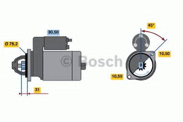 Стартер 0 986 018 110 BOSCH