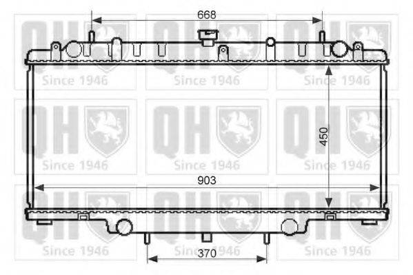 Радиатор, охлаждение двигателя QER2453 QUINTON HAZELL