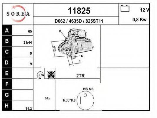 Стартер 11825 EAI