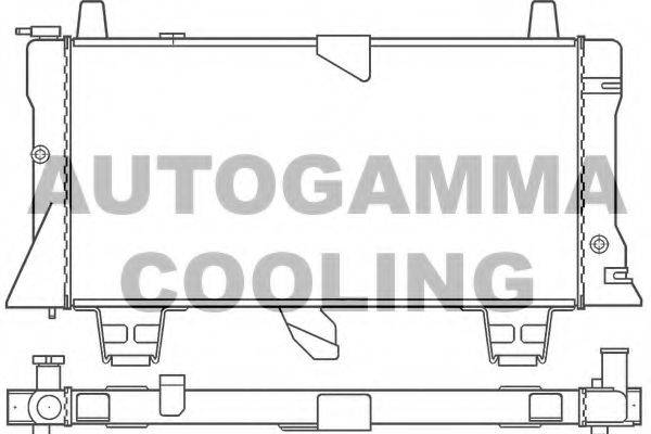 Радиатор, охлаждение двигателя 100179 AUTOGAMMA