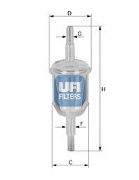 Фильтр топливный 31.027.00 UFI