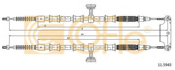 Трос, стояночная тормозная система 11.5945 COFLE