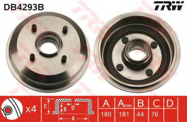 Тормозный барабан DB4293B TRW