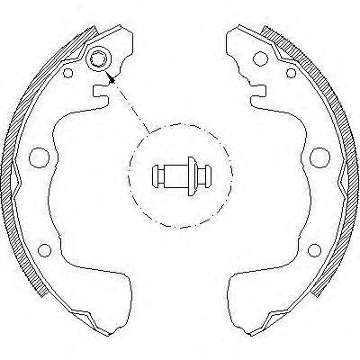 Комплект тормозных колодок Z4373.00 WOKING