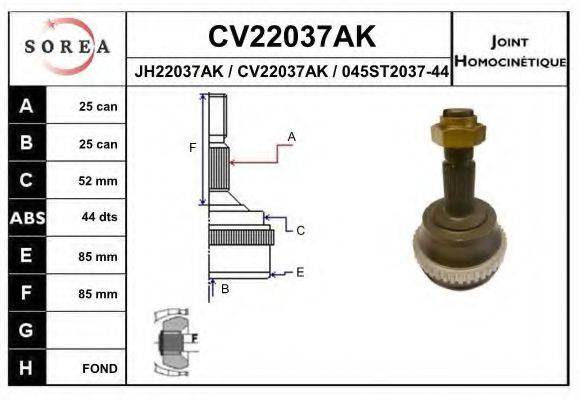 Шарнирный комплект CV22037AK EAI