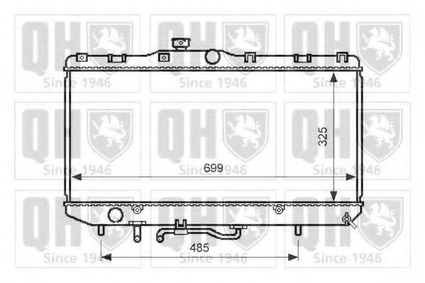 Радиатор, охлаждение двигателя QER2580 QUINTON HAZELL