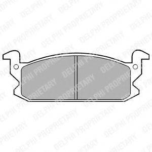 Комплект тормозных колодок, дисковый тормоз LP399 DELPHI