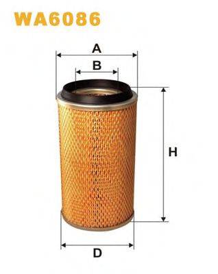 Фильтр воздушный WA6086 WIX FILTERS